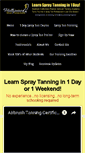 Mobile Screenshot of 1dayspraytantraining.com