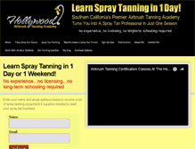 Tablet Screenshot of 1dayspraytantraining.com